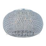 Plated Silver 18-Inch Crystal Ceiling Lamp XC12418ISS