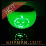 Pumpkin Shaped Solar Powered LED Night Light B20913