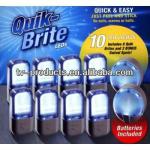 QUIK BRITE 10 x QUICK BRIGHT LIGHTS LED KIT STICK UP ON CLOSET KITCHEN CARDrawer Cabinet Light TVH-6094