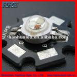 Reflow soldering dual color high power led soldered on heat sink HH-1WP2RY13-T