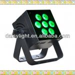 RGBAWV 6-IN-1 LED Flat Indoor Par Event Light High power 12w*7pcs WS1207