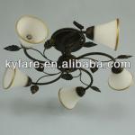 Russian Hot Style Flower Glass Ceiling Light / antique russian ceiling lighting LC96050-5