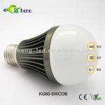 Save energy fully dimmable 5w E27 bulb led/5W led bulb/led light KG60-5W COB,KG60-5WCOB