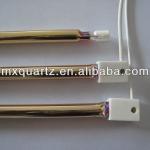 short wave quartz glass golden coating infrared heating lamp MX89