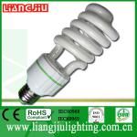 snow white half spiral energy saving bulb with CE, ROHS, IEC60968,ISO9001:2008, SONCAP energy saving bulb