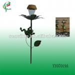 solar iron frog garden light YY07019A