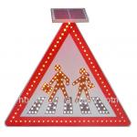 Solar LED Traffic Road Signs With 3M Reflector Solar traffic sign