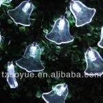 Solar Powered LED Christmas Bell Light. Hanging Xmas Decoration Light, IP44 BY-SLD-119