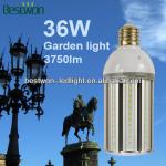 UL LM80 E39 36W 3800LM to Replace 150W HPS IP64 for Sealed Fixtures Using 360 Degree LED Garden Bulb BWRL-36W-A