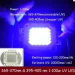 uv led 365nm 380nm uv led high power led GP-100WP1-T45