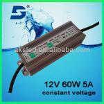 waterproof constant voltage 60w led driver POWER SUPPLY NV1260C