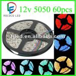 waterproof smd5050 silicone coated 12v flexible led strip RY-5050-60D-65