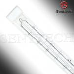 White coated halogen energy saving quartz glass infrared lamp parts STSTW