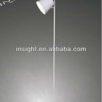 White glass and metal body modern floor lamp LF5649 LF5649