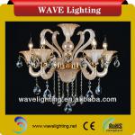 WL-19/5 CE 5 lights glass tube k9 crystal chandelier WL-19/5