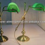 work table lamp with glass shade table lamp | banker lamp T9042