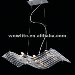 WOWLITE 2013 new design wave-shaped K9 crystal pendant lamp D1185-6 D1185-6